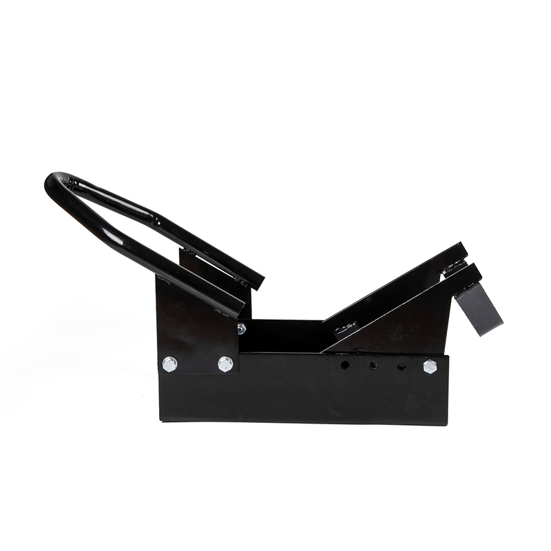 オートバイツールヘビーデューティリアホイールチョックスタンドホルダーサポートステイ輸送ガレージバイク