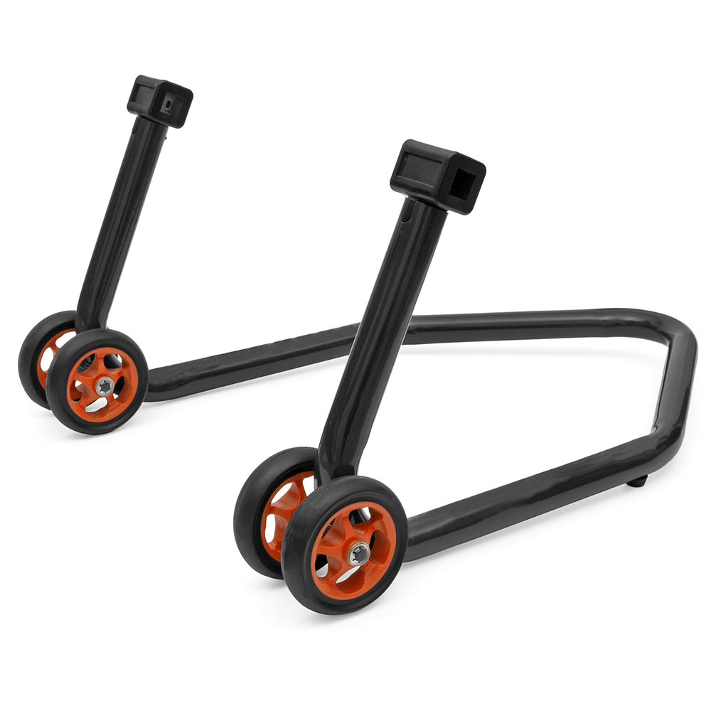 ユニバーサルバイクスタンドバイクリアホイール用ブラックリアスプールパドックスイングアームリフト