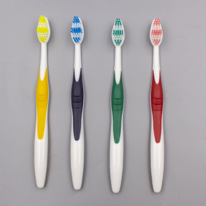 V-shape rubber Adult Toothbrush
