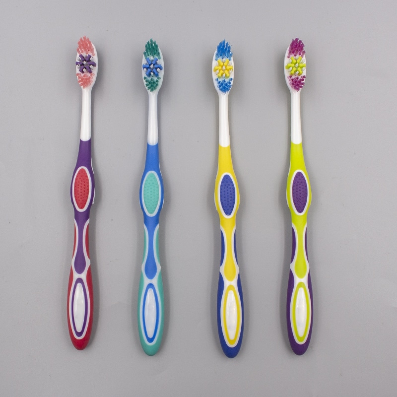 Цветочная зубная щетка для массажа десен