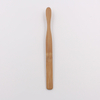 Straight Shape Flat Handle Bamboo Toothbrush