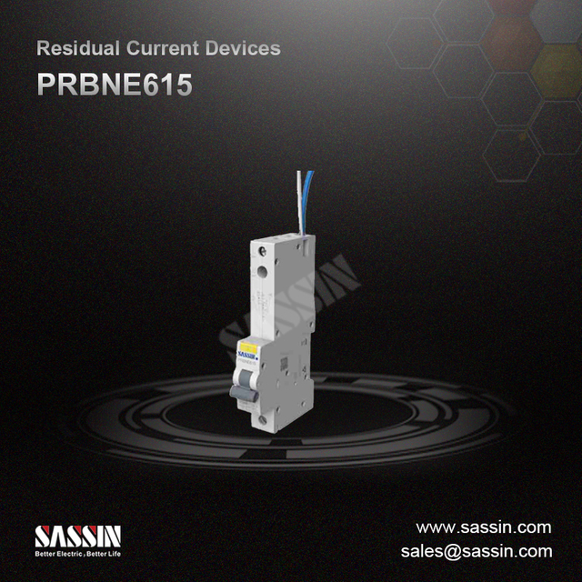 PRBNE615, RCBO, integrado con cable de tierra