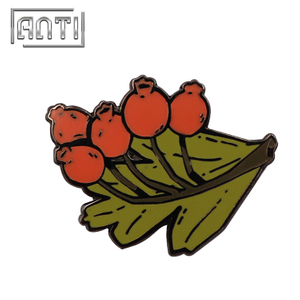 High Quality Plant Enamel Badge Nickle Lapel Pins Brooch 