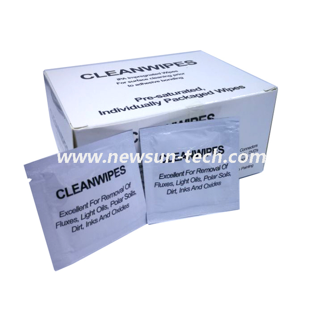 NS2-003 Low Lint Fabric Micro Fiber Optic Screen Cleaning IPA Wipes Cloth Tissue Wipe