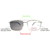 Photochromic bifocal reading glasses