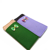 Soft felt pouch case for adult reading glasses bag with strap