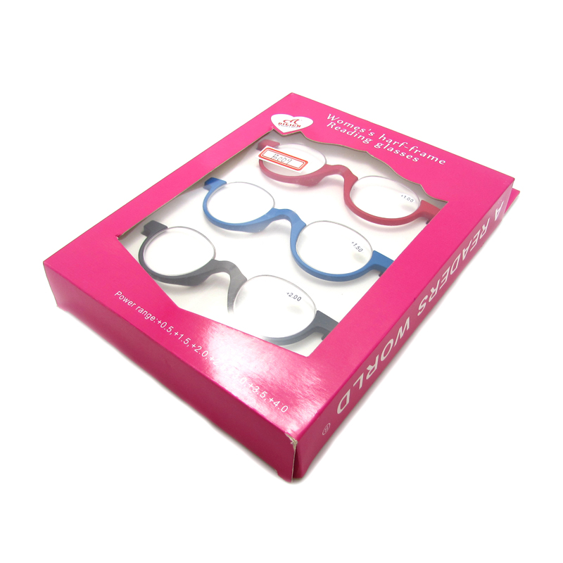 Package with clear pvc window display package box for women