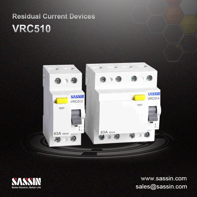 RCCB, VRC510, hasta 100 A