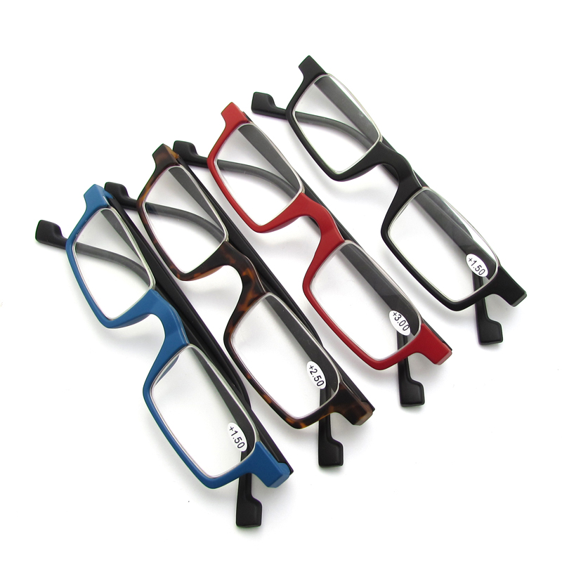 Mens half frame reading glasses spring hinge readers for men 