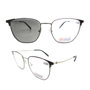 Photochromic bifocal dark grey reading sunglasses +1.50 magnification for women/men