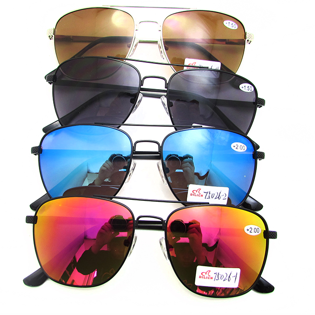 Metal bifocal readers sunglasses