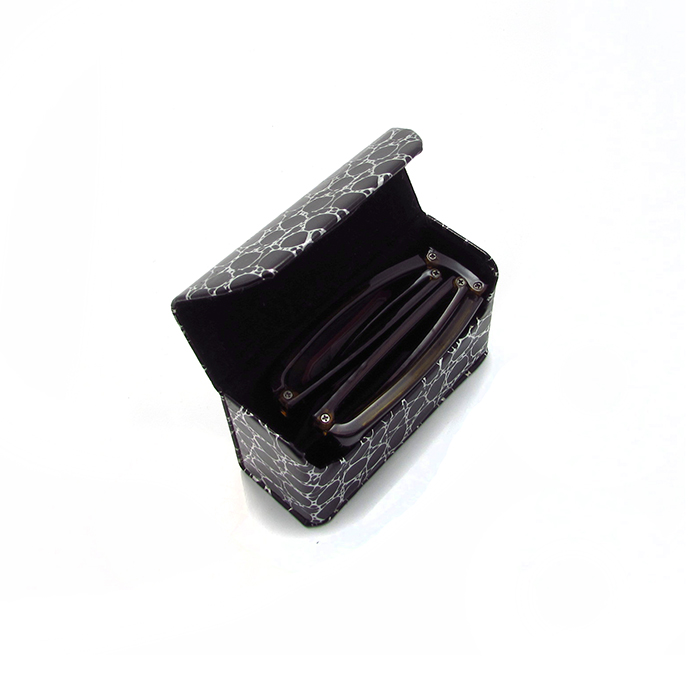 PU reading glasses case for folding glasses Fashion Women Men Portable Mini Glasses Box