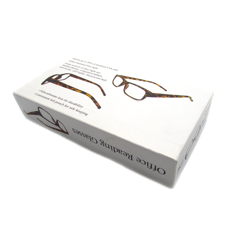 Cardboard drawer type glasses case hard eyeglasses box portable travel glasses accessories