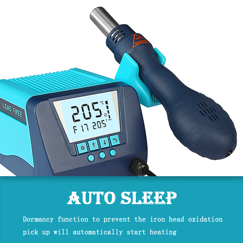 Bk880 hot air gun welding station 550W high frequency electric iron constant temperature digital display eddy current fan