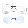 Aviator anti blue light blocking clip ons