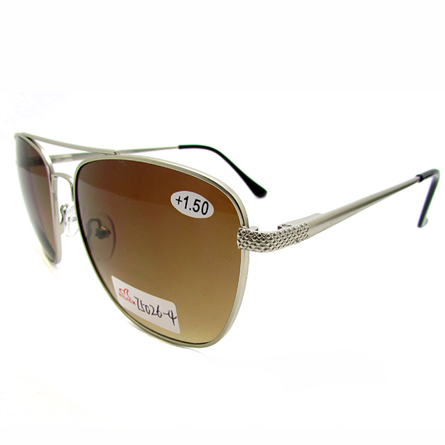 Metal bifocal readers sunglasses