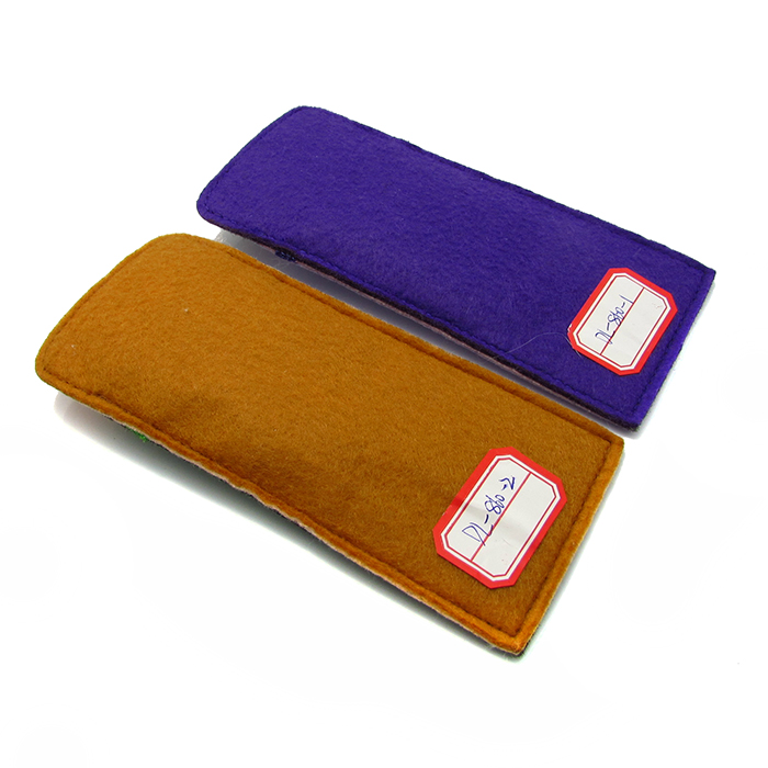 Soft felt pouch case for adult reading glasses bag with strap