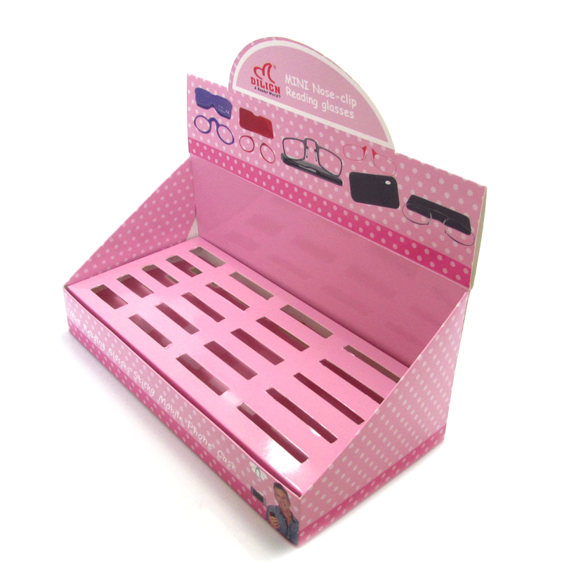 Display box for nose clip reading glasses