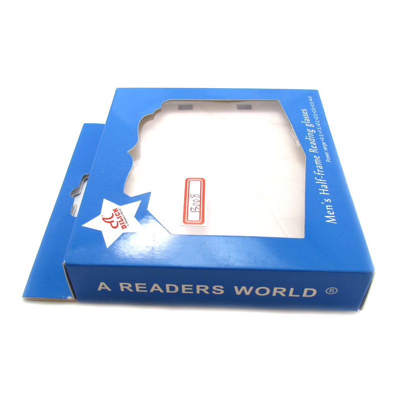 Paper box package with clear pvc window display package box