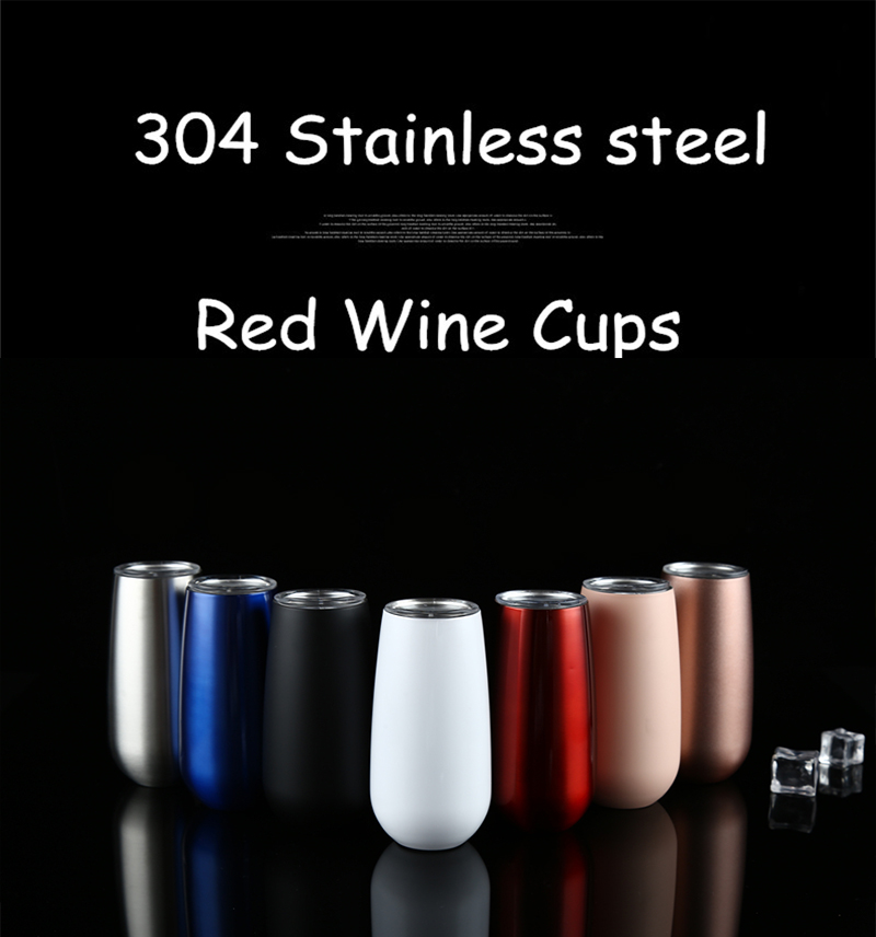 6oz stainless steel wine cup