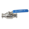 sanitary direct way ball valve with clamped ends