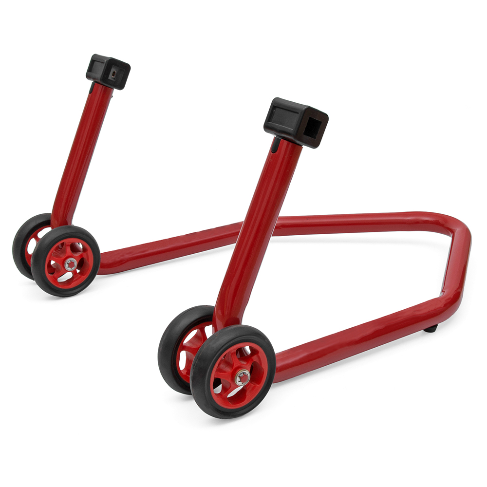 ユニバーサルバイクスタンドリアスプールパドックスイングアームリフトバイクのリアホイールオレンジ