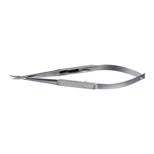 IF-6010 Stainless Steel Curved Fine Tip, Knurl Handle