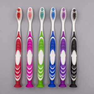 Free-standing Toothbrush with Bottom Suction