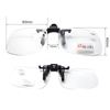 Flip Clip On Flip Up & Down Reader Magnifiers 