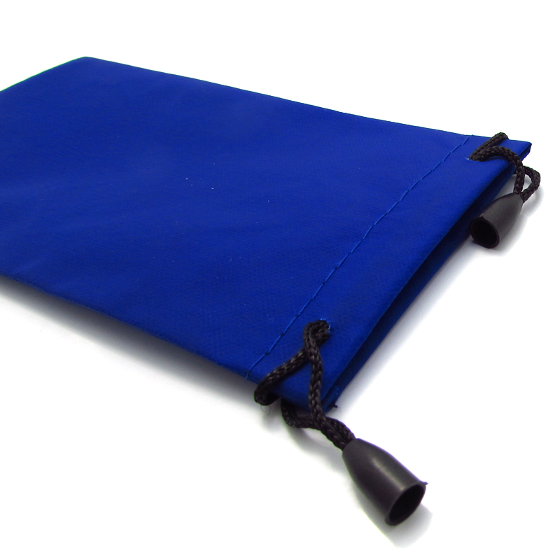 Glasses pouch with drawstring