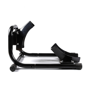 オートバイツールヘビーデューティフロントホイールチョックリフトスタンドステイホルダーサポート輸送用ガレージバイク