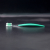 Transparent PS Handle Toothbrush with color infused inside