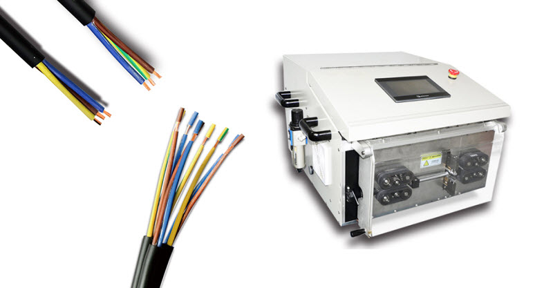 Cable Outer Jacker and Inner Core Wires Stripping Machine