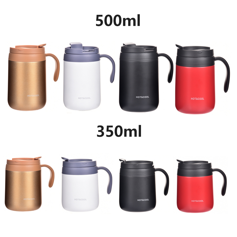 Hot Sale 350ML 500ML Round Bottom Coffee Mug with Handle