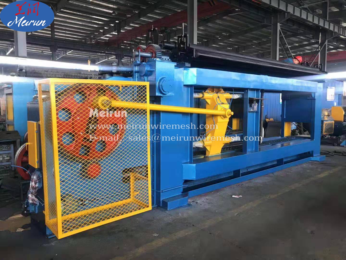 Galvanized Wire / PVC Wire Gabion Mesh Making Machine Gabion Cage Machine Hexagonal Mesh Machine