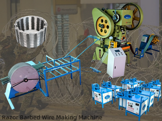 Automatic Concertina Razor Barbed Wire Machine Suitable for Security Fencing & Border Protection