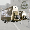  Trailer-Mounted Razor Barbed Wire Rapid Mobile Security Barrier for Temporary Facility Protection And Traffic Control