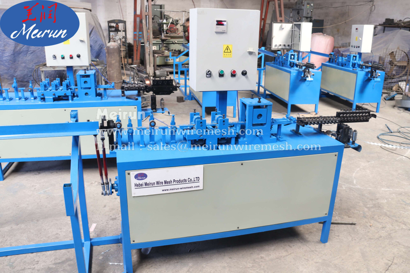 Barrier Concertina Razor Barbed Wire Fence Making Straightener And Cutting Machine 