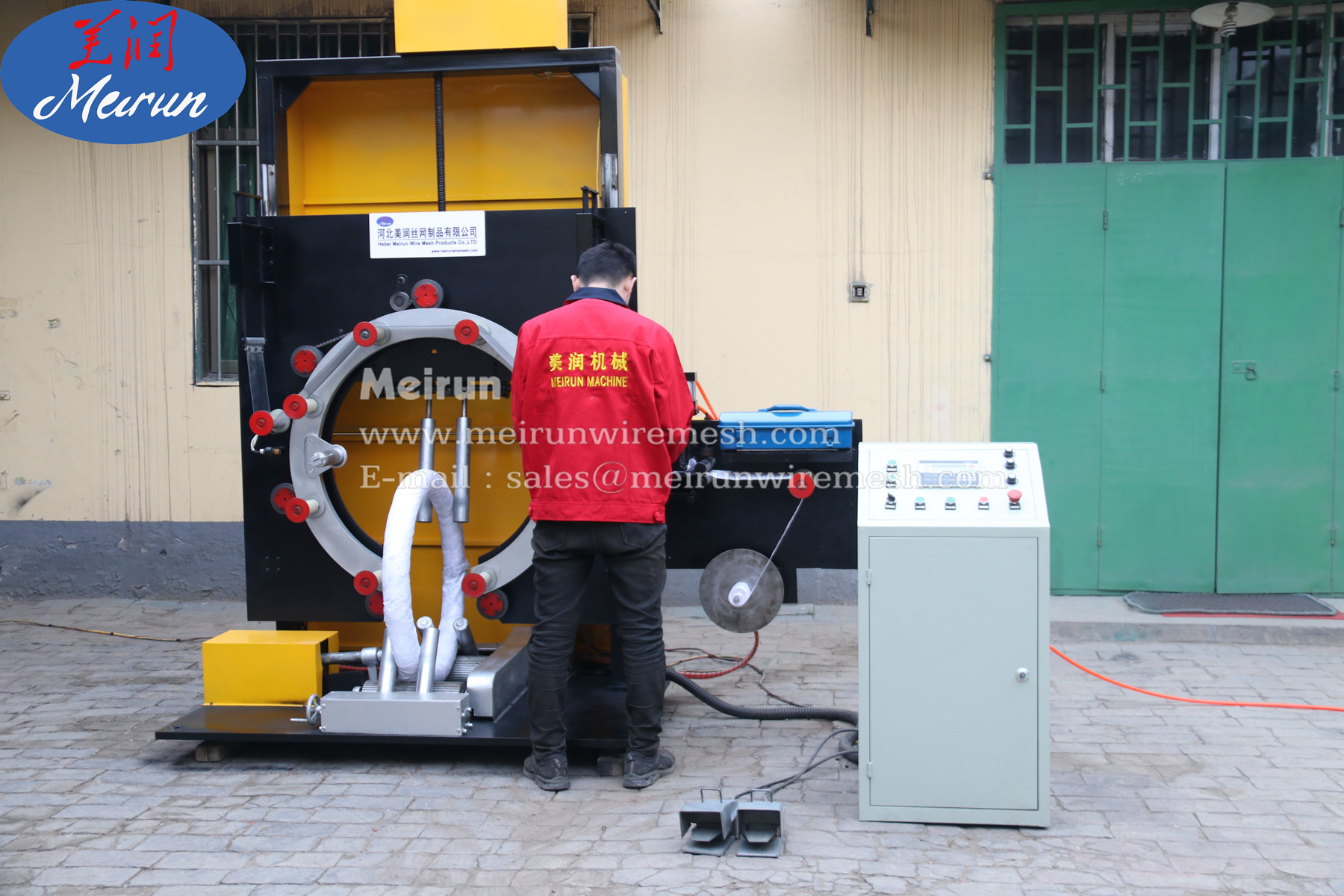 Razor Barbed Wire Fence Wrapping Making Machine 