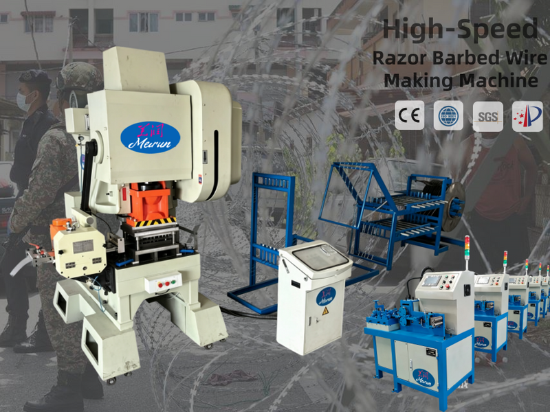 Superior Performance Razor Blade Wire Making Machine for Fencing&Security Barriers &Defense Applications