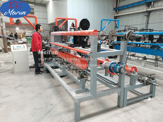  PVC Diamond Mesh Chain Link Fence Making Machine