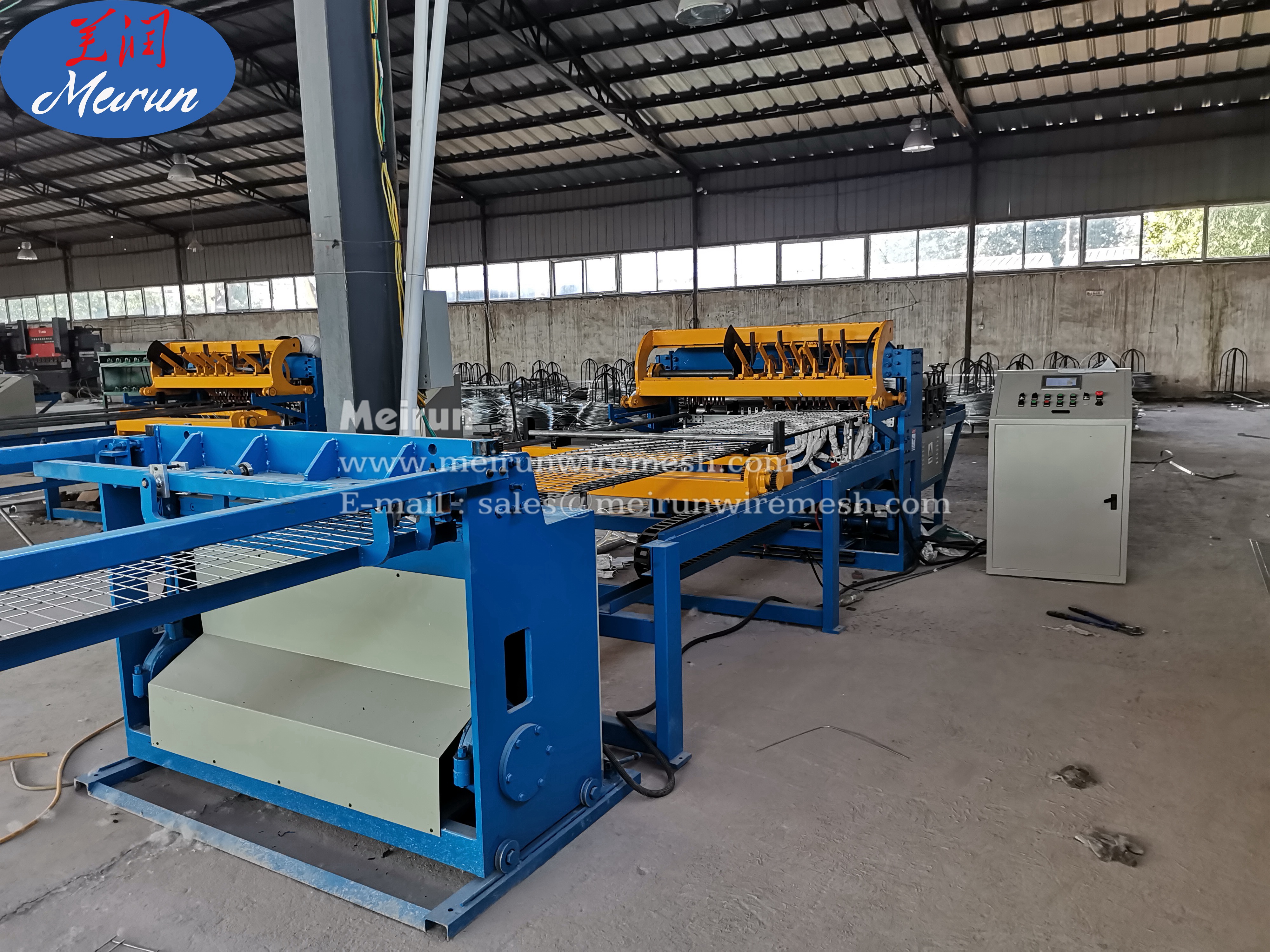 Steel Wire Mechanical Steel Rebar Mesh Welding Machine Production Line