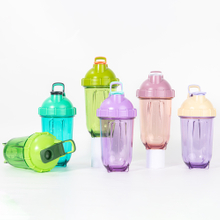 OEM Custom wholesale Protein Powder TRITAN Transparent Water Bottle Sealed Watertight Shake Cup Shaker Bottle With Handle