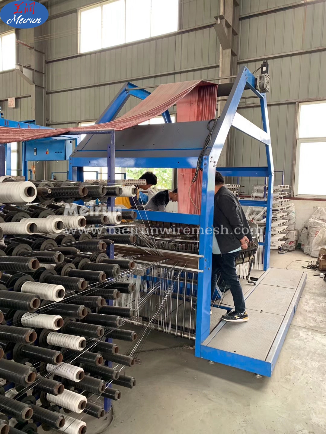 Leno mesh woven vegetable onion bag making machine