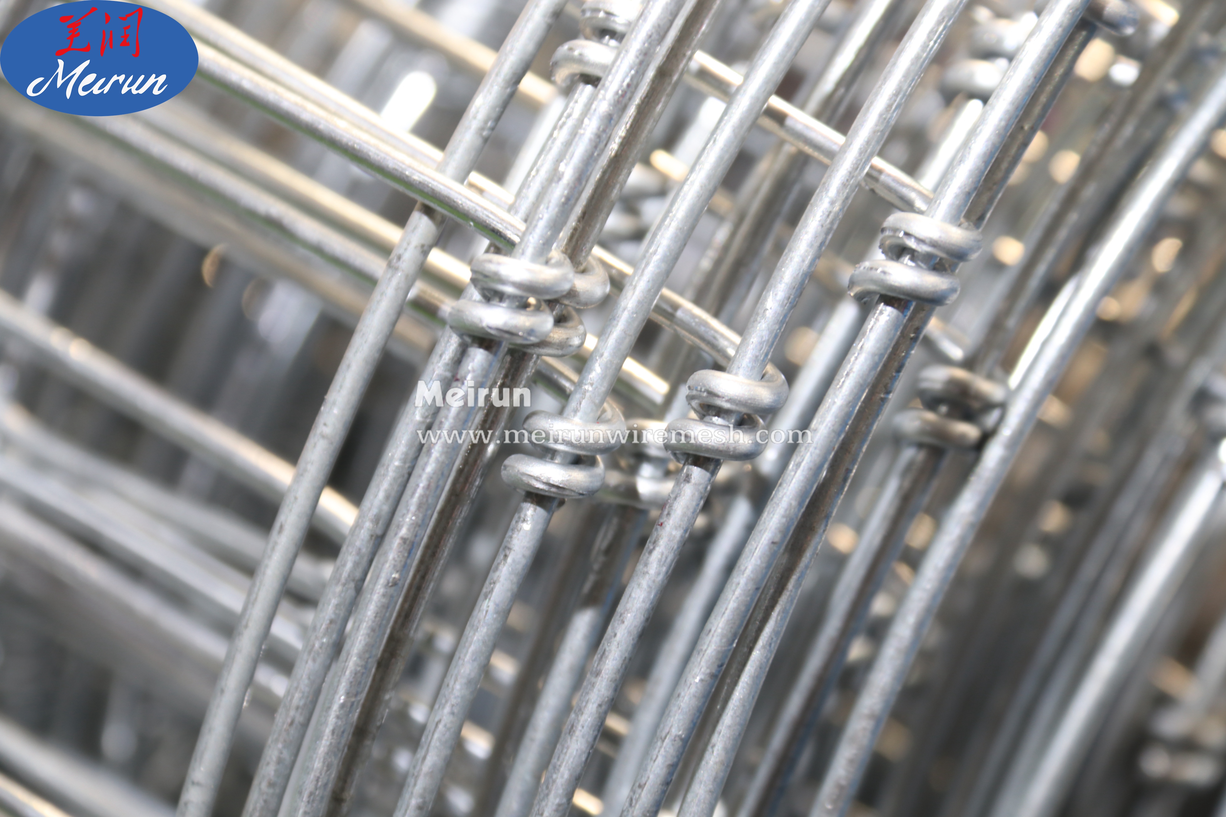 Hebei Meirun Wire Mesh Making Machine Cattle Grassland Fence Machine Grassland Field Fence Netting Processing Machine