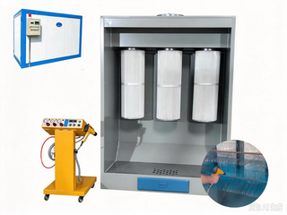 High-Quality Clothes Hanger Electrostatic Powder Coating Equipment with Powder Recovery System