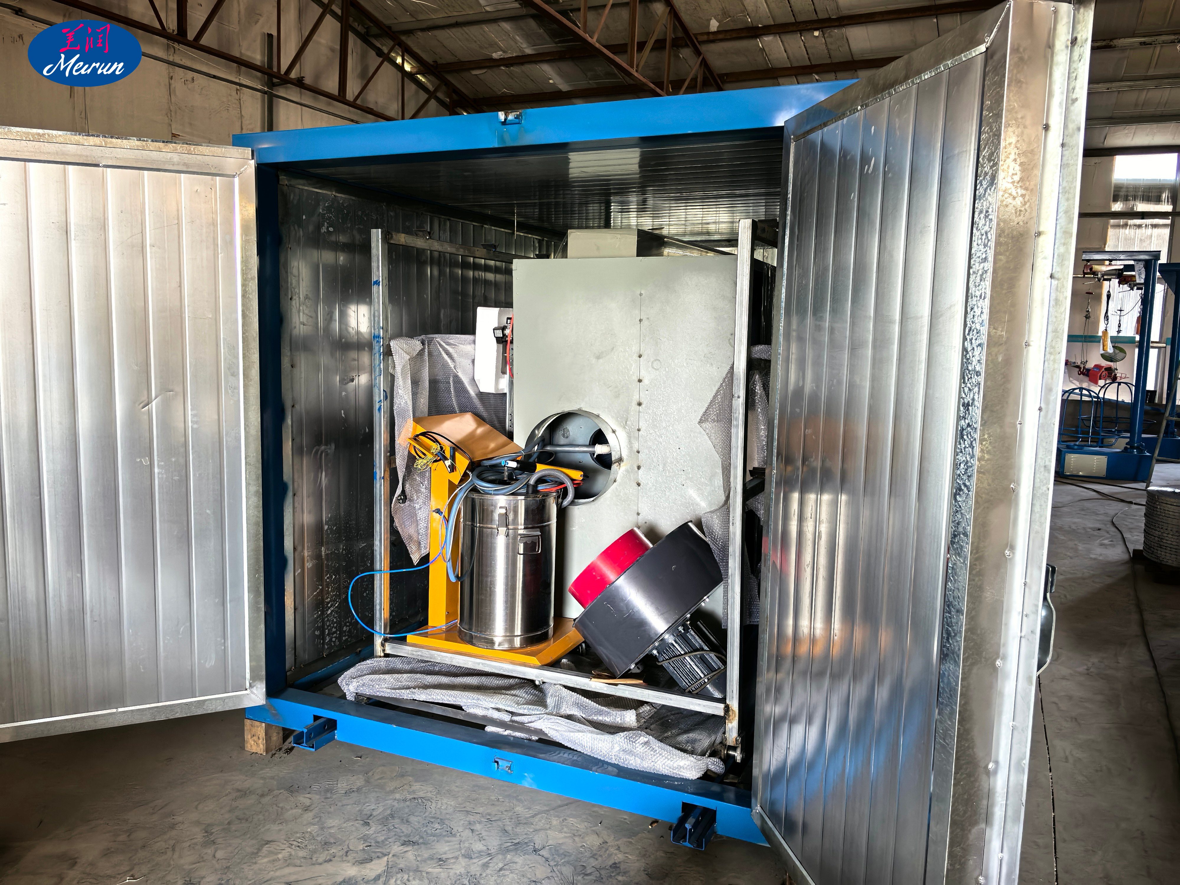 Easy-to-Operate & Maintain PVC Electrostatic Powder Coating Spray Booth Equipment for Clothes Hangers