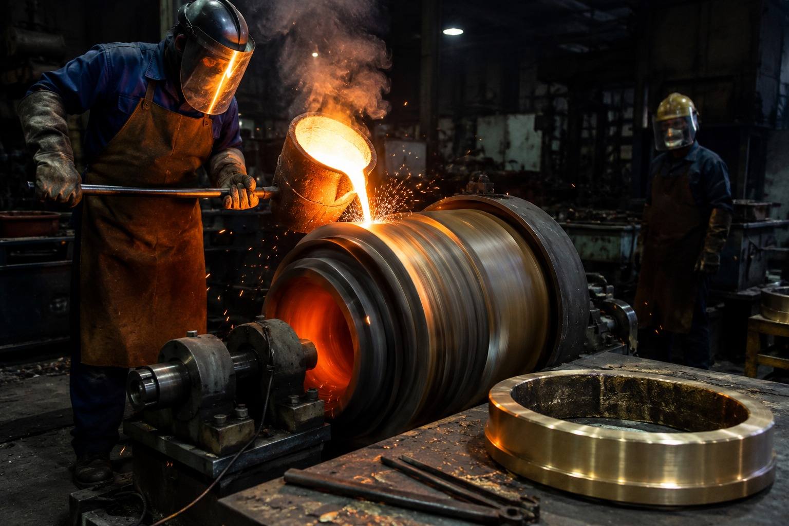 Wurmratmateriaalkeusegids: Brons vs. Gietysterwurmwiele vir swaar industri&euml;le ratkaste