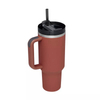 40oz SS304+SS201 Vacuum Insulated Stainless Steel Tumbler with Handle Straw Lid Powdered Coated 