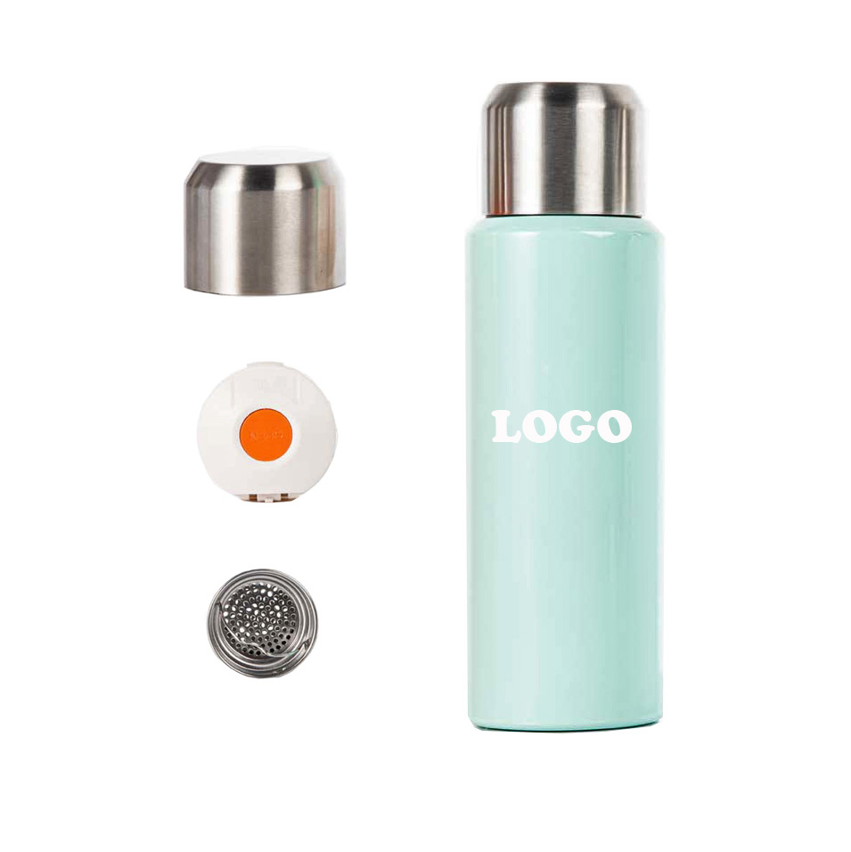 Custom LOGO Wholesale Price Insulated Thermal 316 Stainless Steel Water Bottle with Infuser